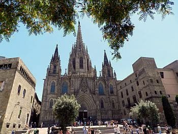 Die Kathedrale im gotischen Viertel