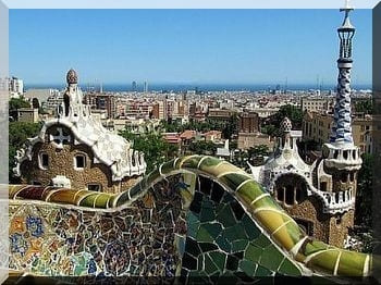 Der Park Guell in Barcelona