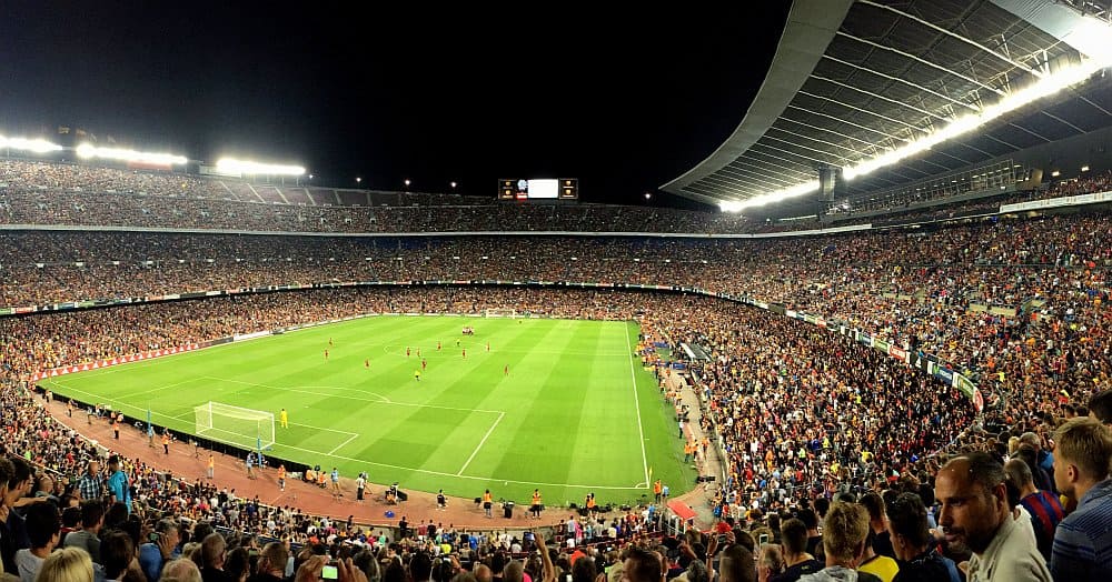 Camp Nou Das Fussballstadion Des Fc Barcelona