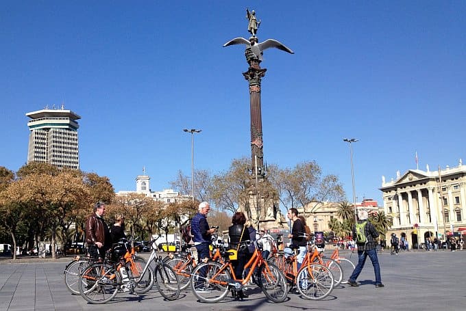 Fahrradtour durch Barcelona
