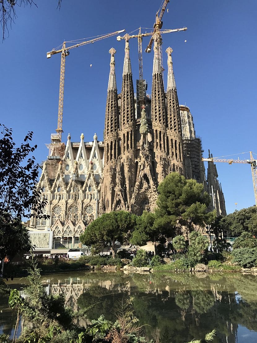 die Sagrada Família in Barcelona am 27.07.2017