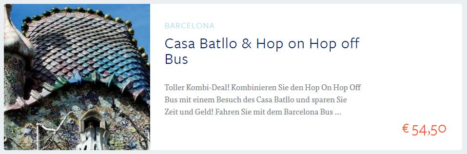 Casa Batllo & Hop on Hop off Bus