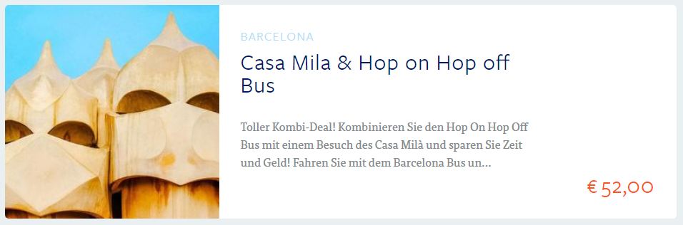 Casa Mila & Hop on Hop off Bus