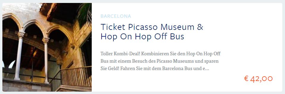 Ticket Picasso Museum & Hop On Hop Off Bus