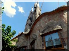 Gaudís Schule an der Sagrada Família in Barcelona
